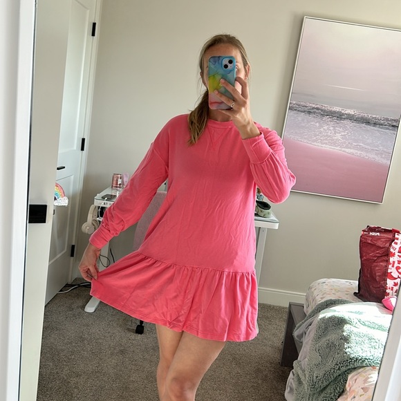 EUC Smash + Tess Essentials Dress in Ginger Pink - Picture 2 of 7